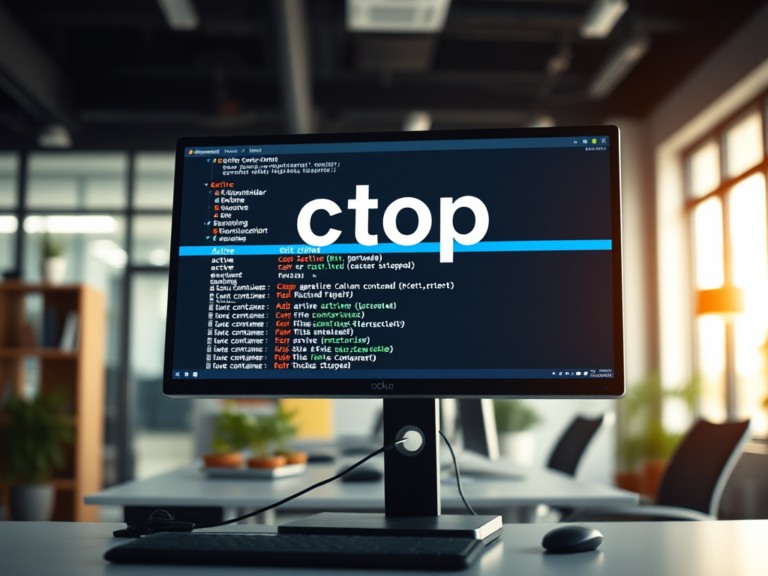 도커 컨테이너 모니터링에 유용한 ctop 소개 | Docker